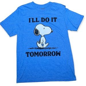 Peanuts snoopy T-shirt “I’ll do it tomorrow”